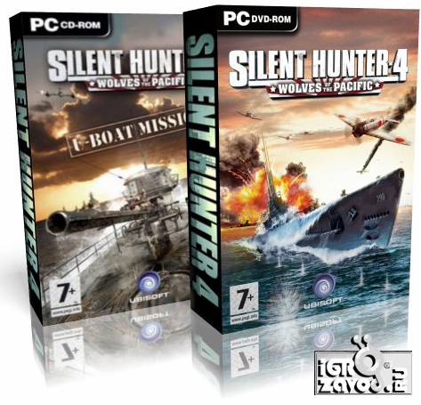 Silent Hunter 4: Wolves of the Pacific / Бесшумный (Тихий) Охотник 4: Волки Тихого океана + DLC (дополнение) U-Boat Missions / Немецкая кампания